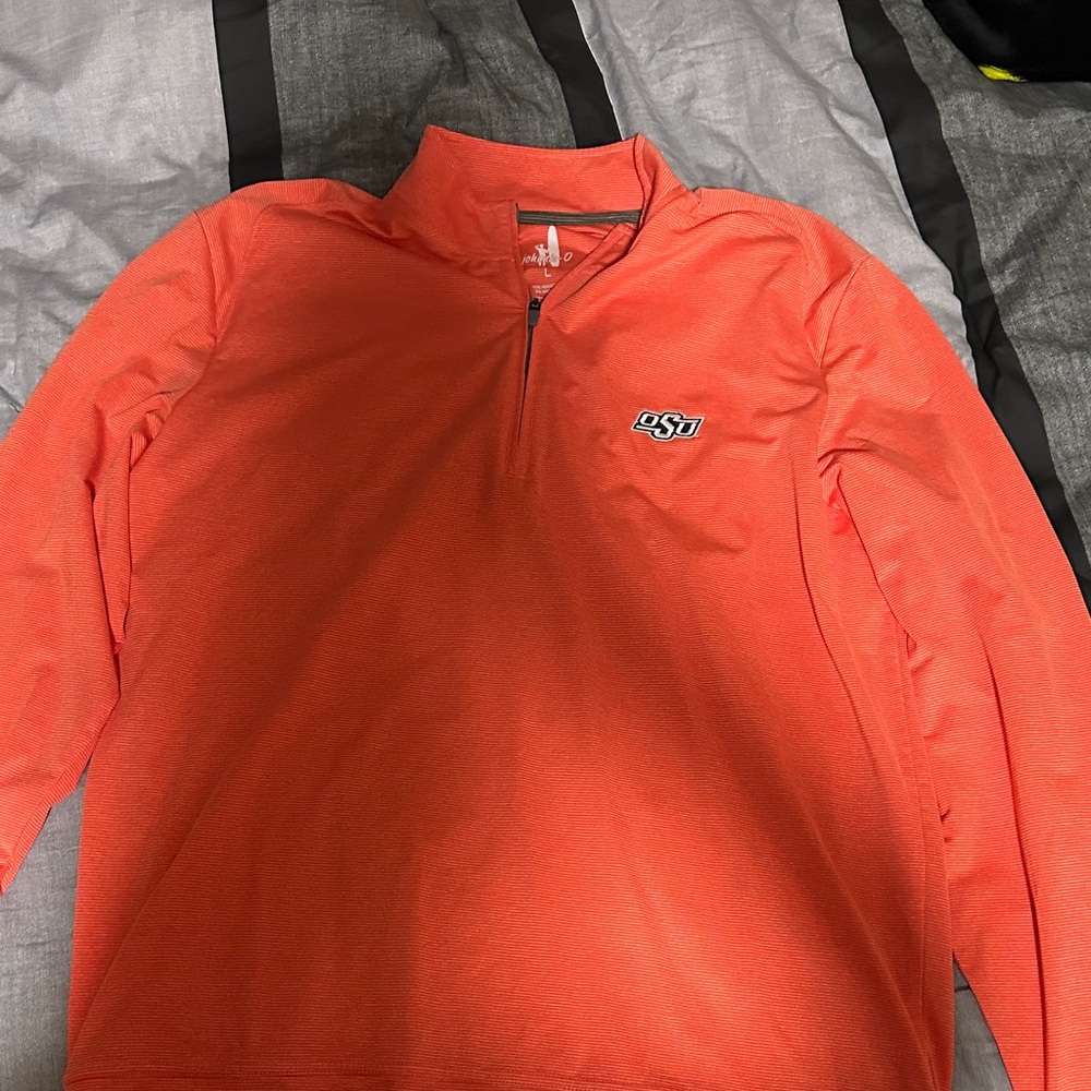OSU Men's Orange  Quarter Zip- Johnie O